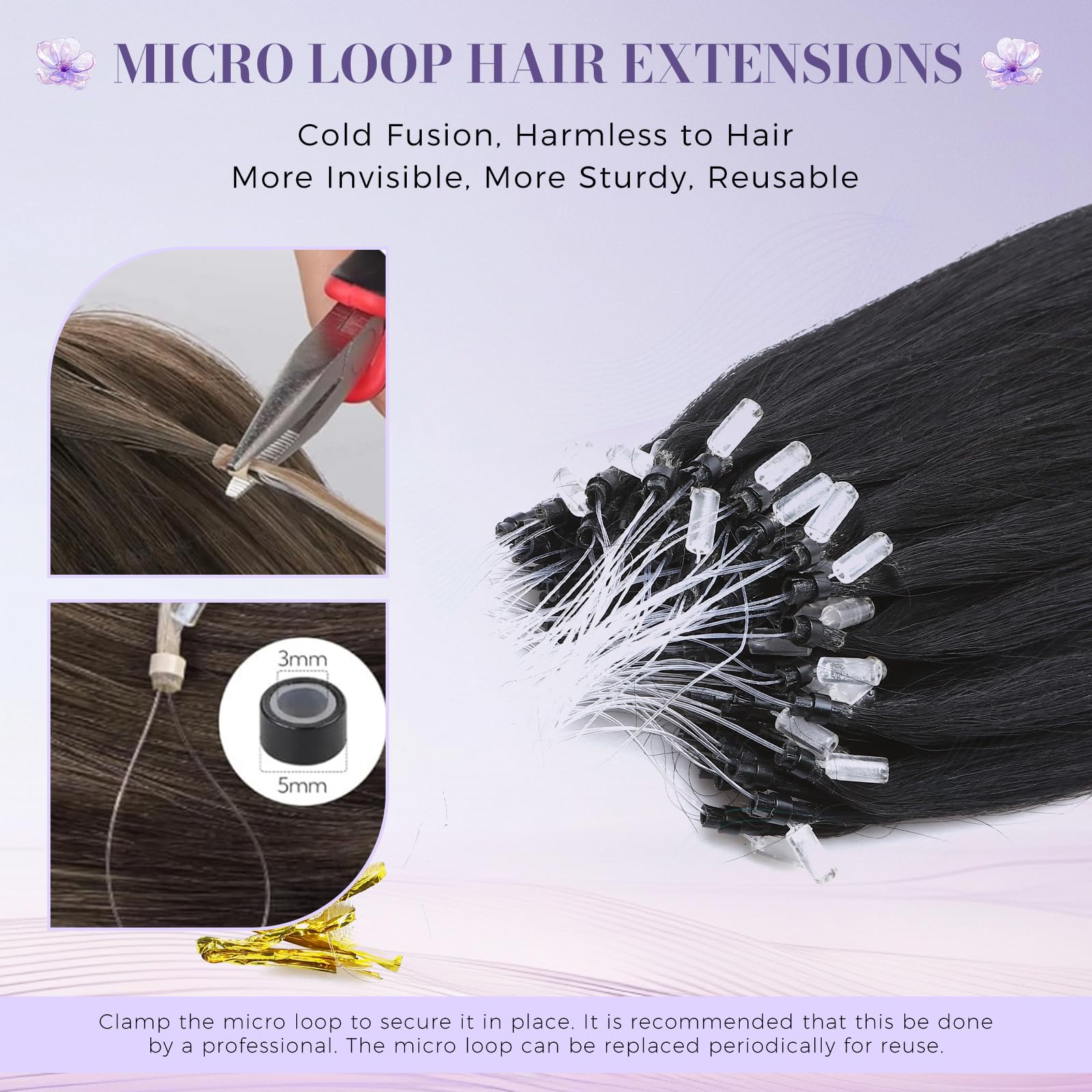 MY-LADY Extension Capelli Veri Clip 8 Pezzi 30cm Doppia Cucitura Extensions Clip Capelli Naturale Umani Lisci per Volume Immediato(#01 Schwarz, 115g)