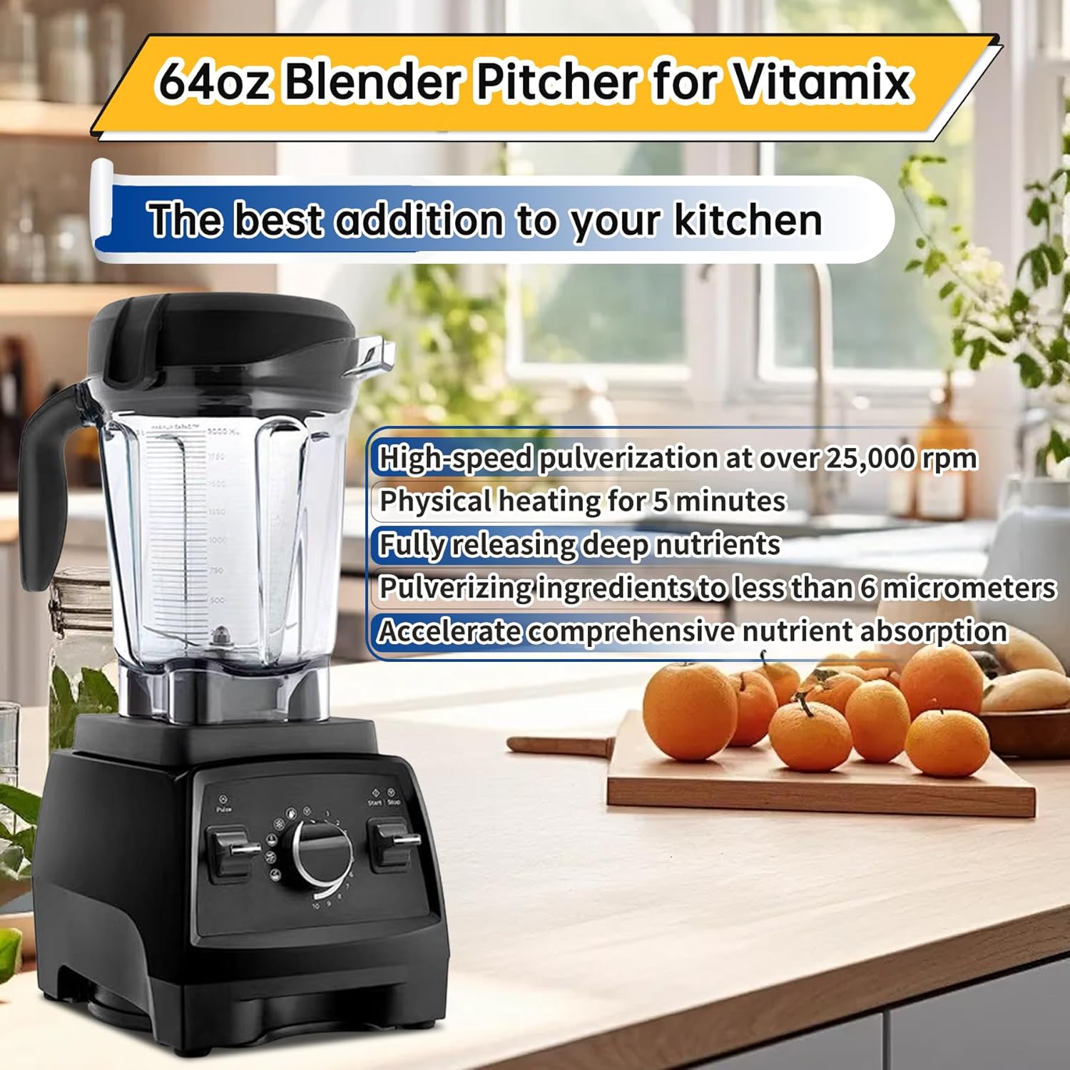 For Vitamix 64oz Low-Profile Blender Pitcher, Slovenia Ubuy