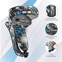 Vista 21 de VR Accessories for Oculus Quest 2, Silicone Face Cover/Controller Grip Cover/VR Shell Cover/Lens Cover/10PCS Disposable Eye Cover are Included in VR