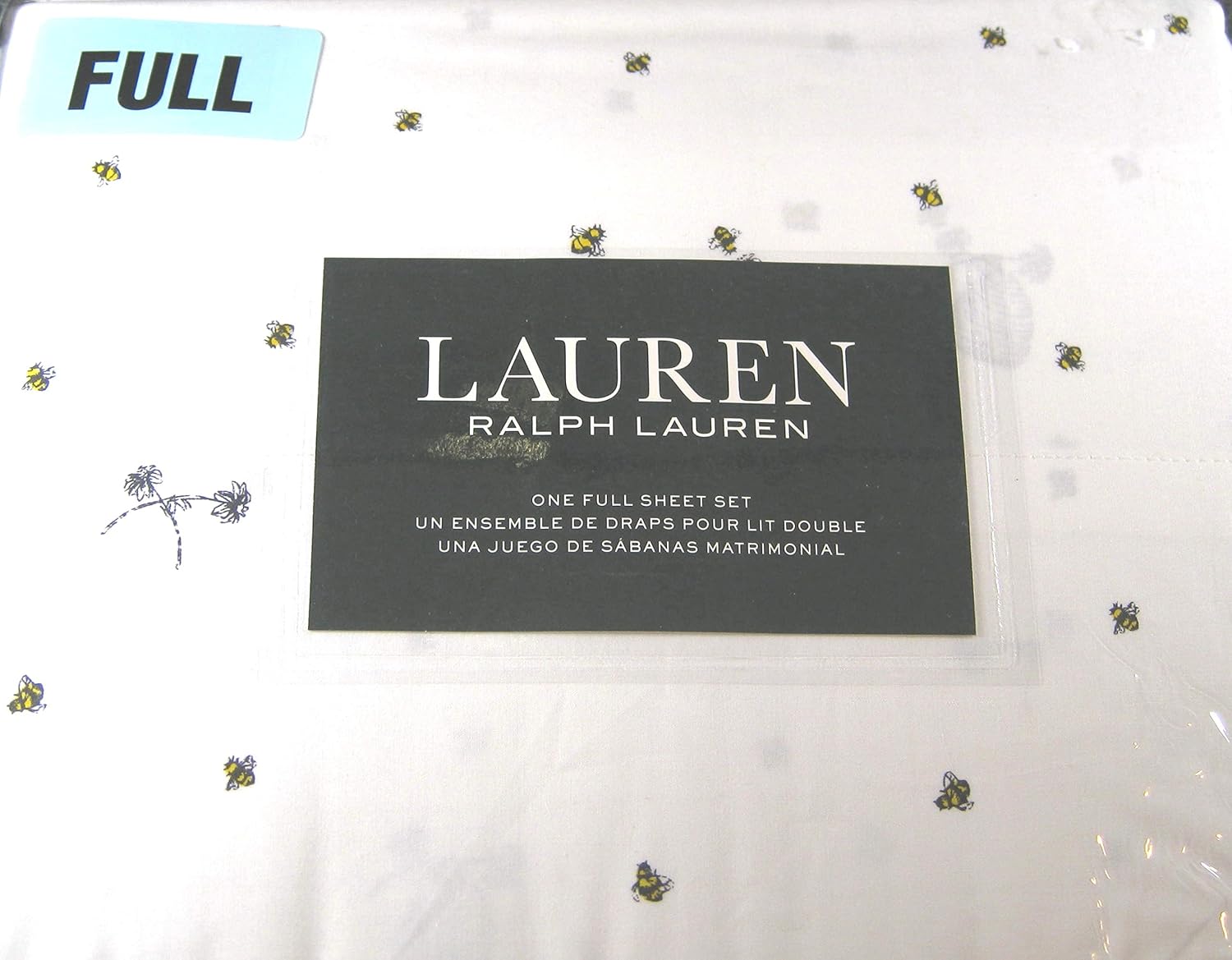 Lauren Ralph Lauren 4 pc Full Printed Sheet Set 100% Crisp Cooling Cotton (Pink Coral Monaco Paisley)