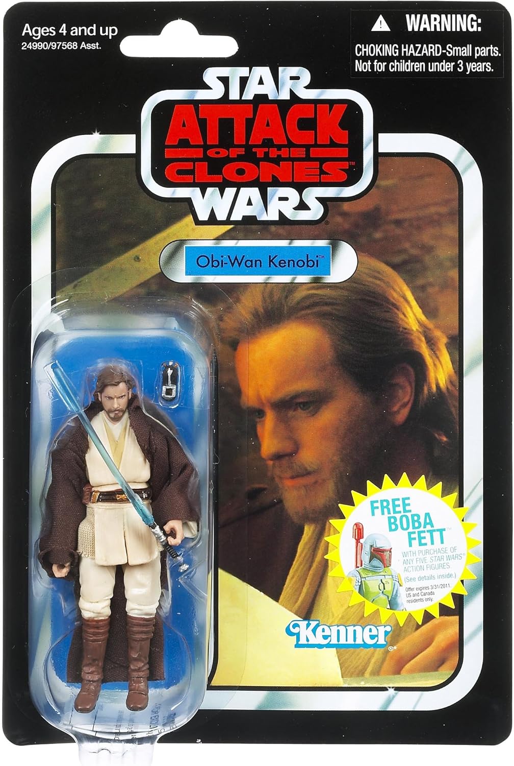 Star Wars 24990 Attack of the Clones Obi-Wan Kenobi Figure