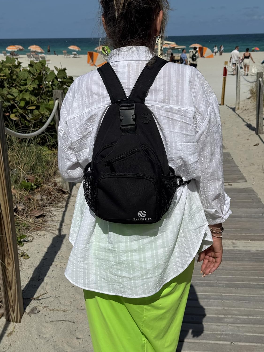 Vario Crossbody Sling Bag for Men and Women, Crossbody Shoulder Sling Backpack, Gym, Travel, Hiking, and Cycling image 3