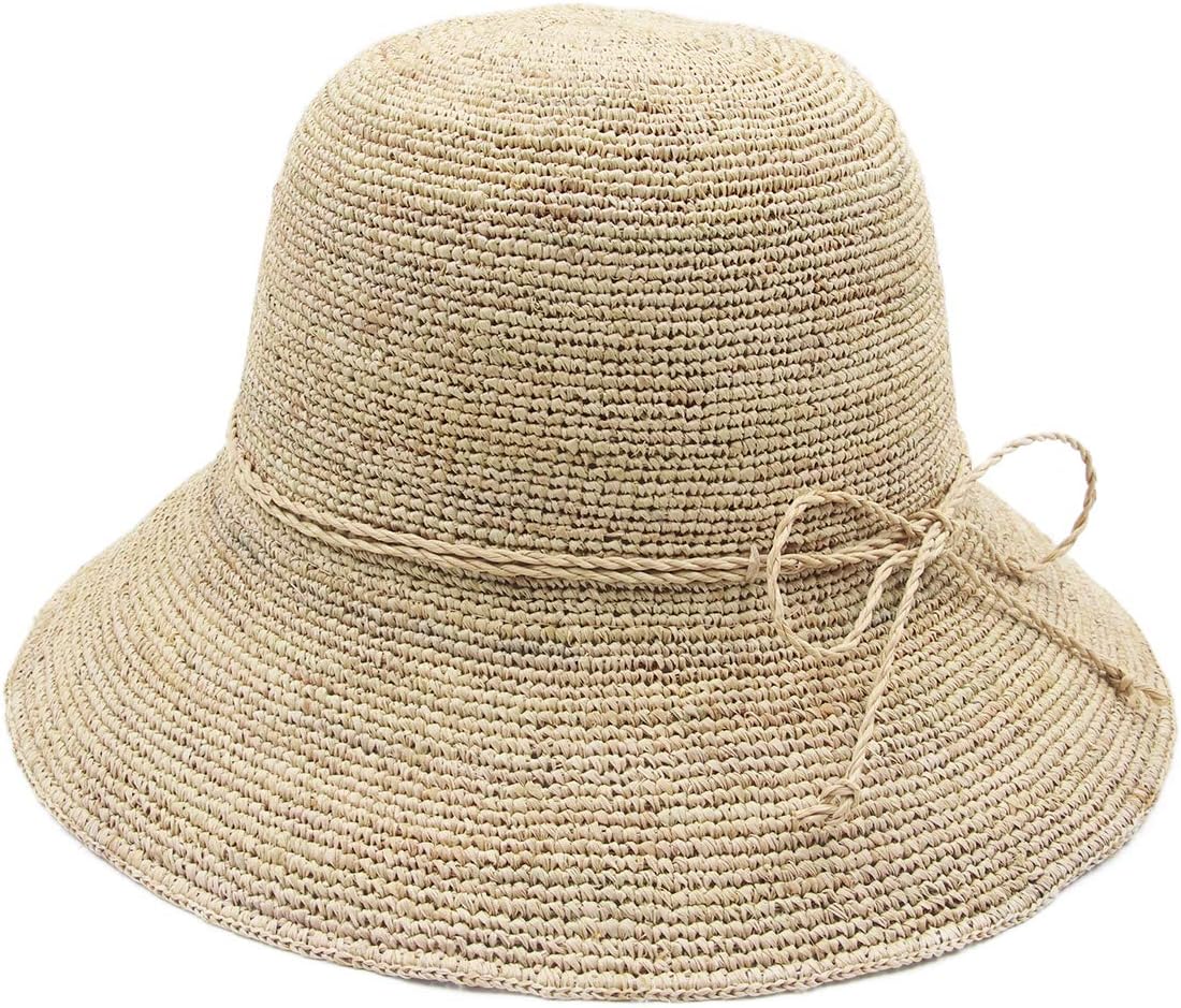 Women's Bucket Hats Fashion Womens Summer Beach Sun Straw Hat - Image 2