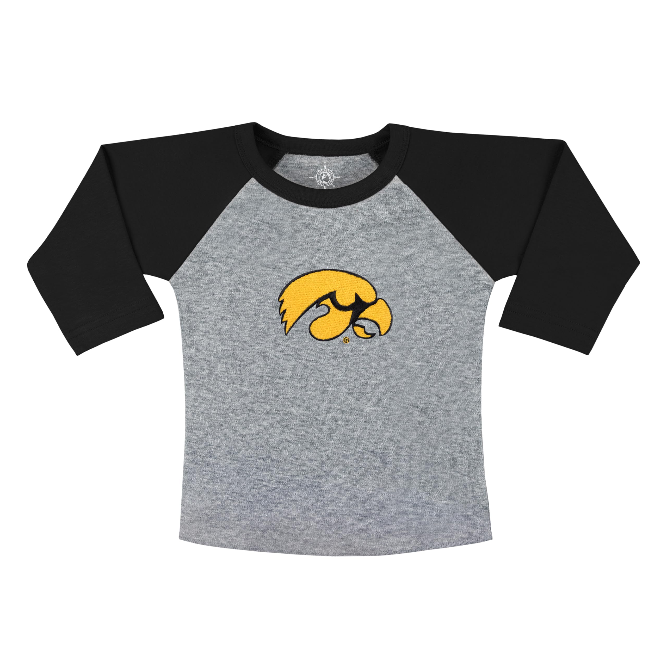 College Baby NCAA Infant and Toddler Baseball Shirt Raglan 3/4 Length Sleeve