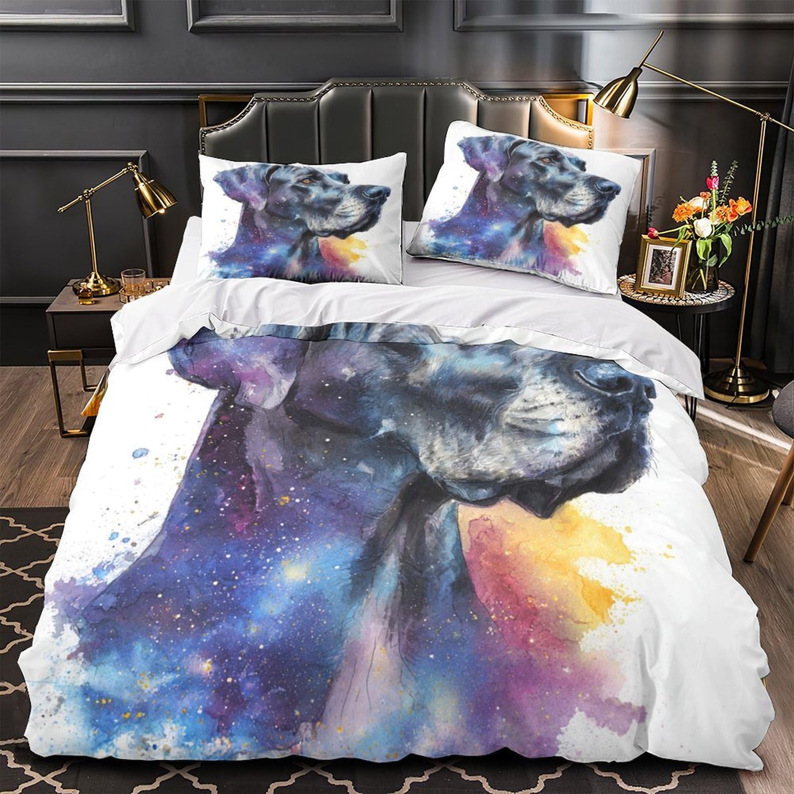 Parure de lit fermeture éclair pour enfiler votre couette sans effort 220x240cm