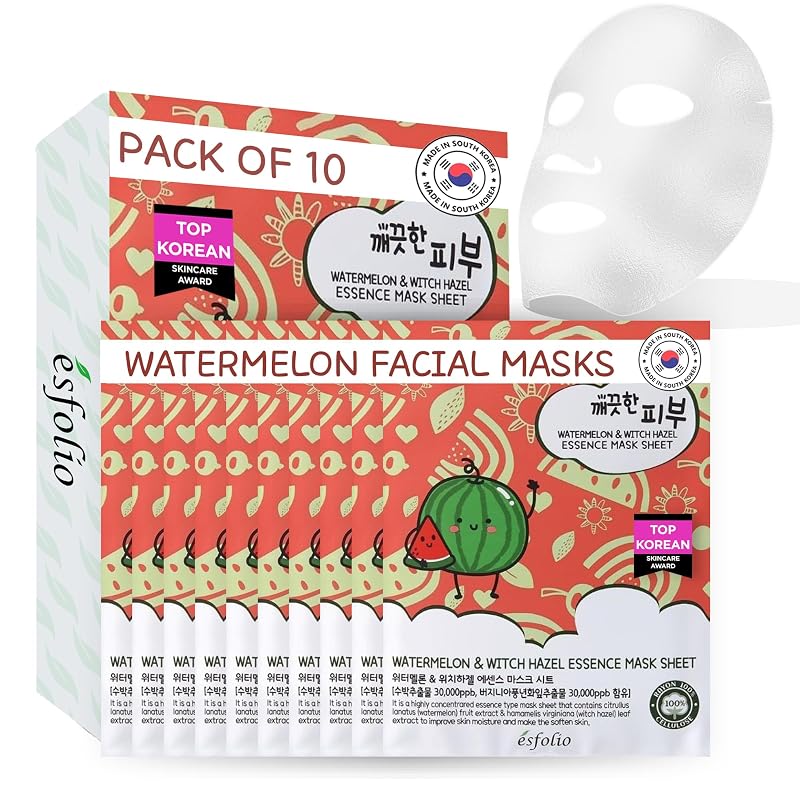 Máscara facial em folha esfolio Pure Skin Watermelon