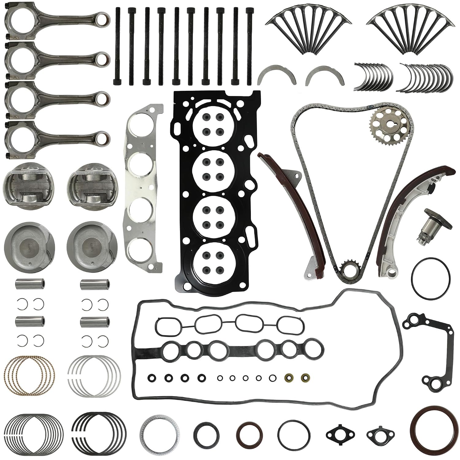 1ZZ-FE 1.8L Engine Rebuild Overhaul Kit Fit for Toyota Pontiac 1998-2008