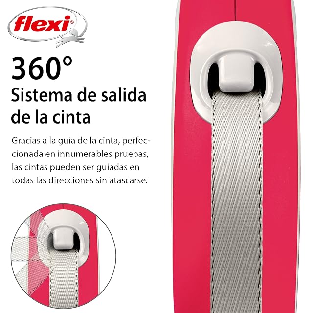 Foto 3 de 7 de Flexi® Comfort L Cinta 8 m roja, Correa Extensible para Perros hasta máx. 50 kg