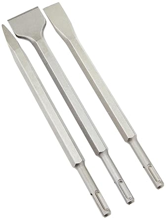 Silverline 515779 SDS Plus Hex Chisel Set 3pce 250 mm   20, 40 mm and Point