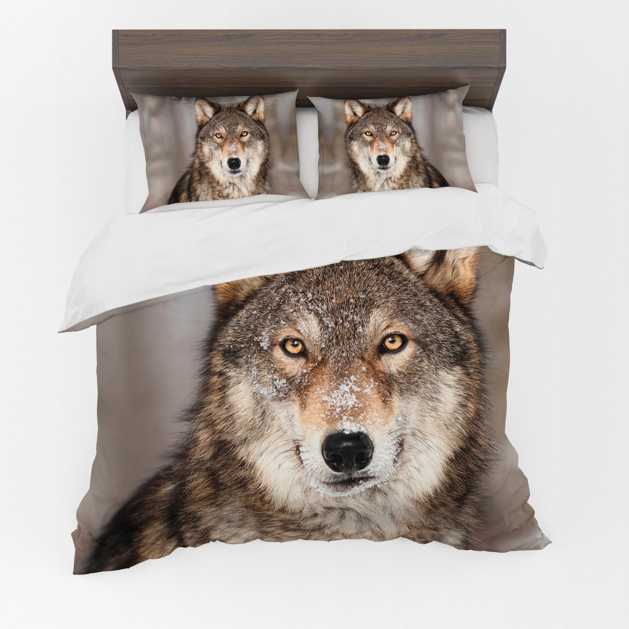 Adam Home 3D Duvet Cover Set With Pillowcases Home Bedroom Décor Digital Printed Microfiber Double Bedding Set Made in UK|Lone Wolf