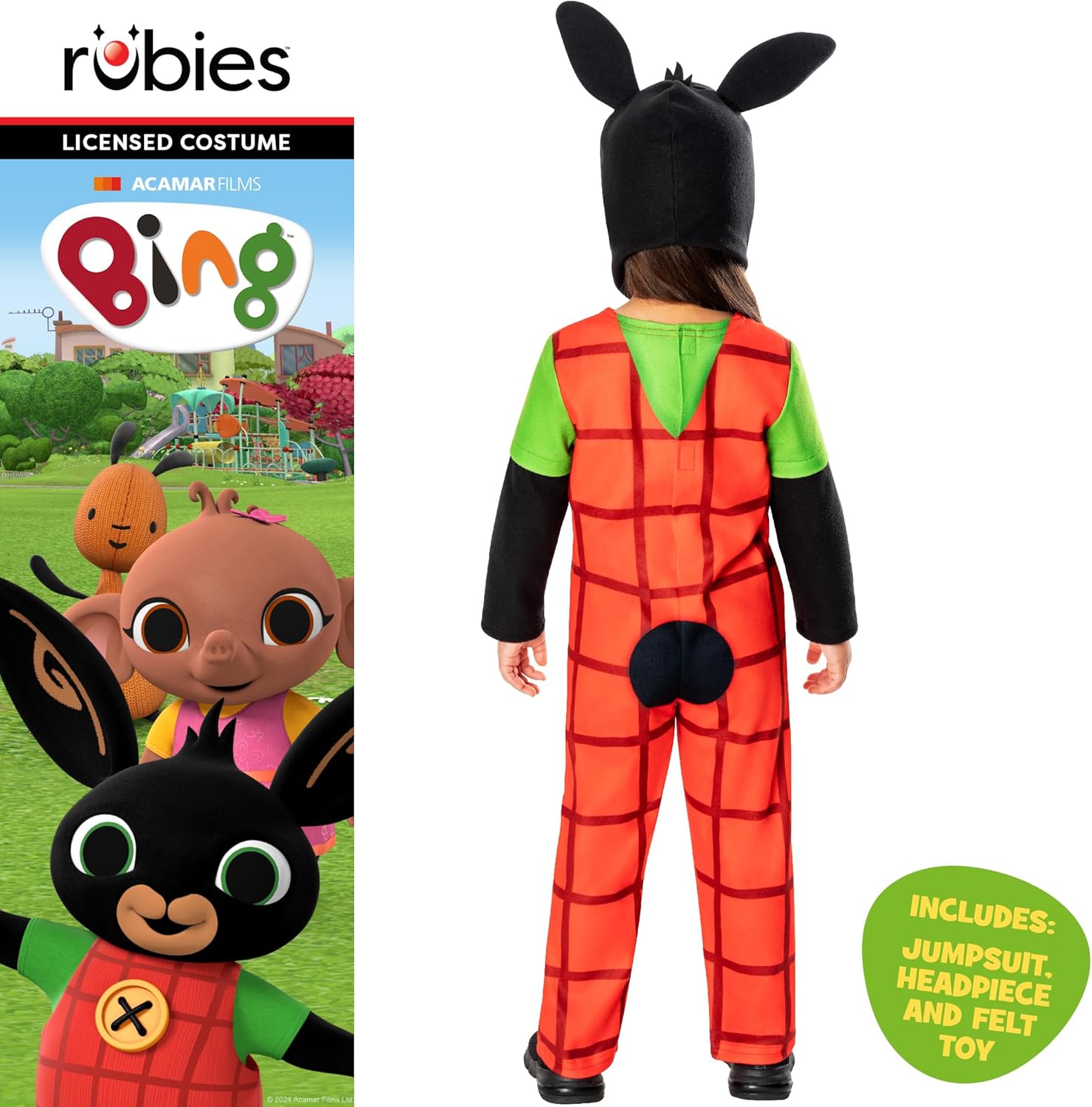 Rubies Official Bing Deluxe Child Costume - detail view