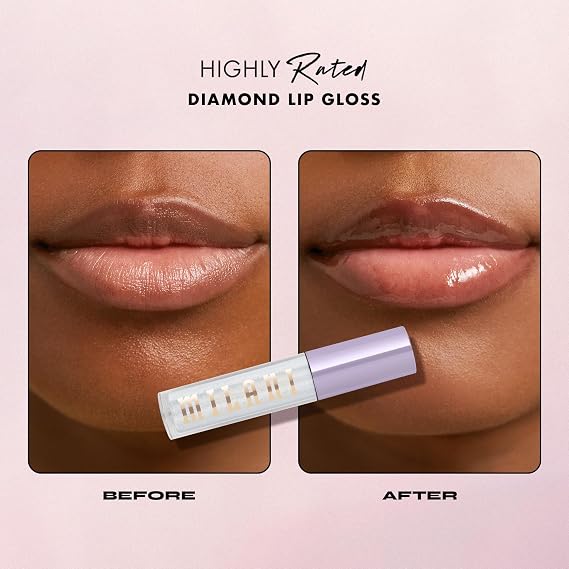 Milani Highly Rated Diamond Hydrating Lip Gloss - Clear High-Shine Finish