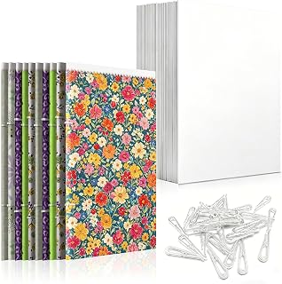 21.6 x 27.9cm(8.5 x 11인치) 패브릭 오거나이저 보드, 패브릭 보관을 위한 만화 보드, 포스터 보드 및 천을 똑바로 접고 보관할 수 있는 플라스틱 악어 클립 80개, 패브릭 보관 보드(20세트)