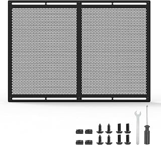 RV Entry Screen Door Grille,Upgraded Adjustable 16-31 in Width, 21.26 in Height, Metal Entry Screen Door Protector,Camper Screen Door Grill,RV Door Defender