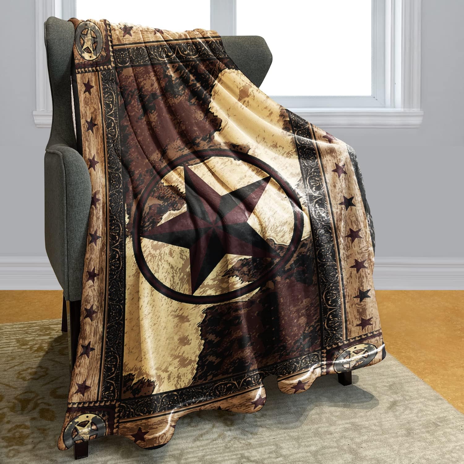 HommomH 60" x 80" Soft Blanket Air Conditioning Western Texas Star