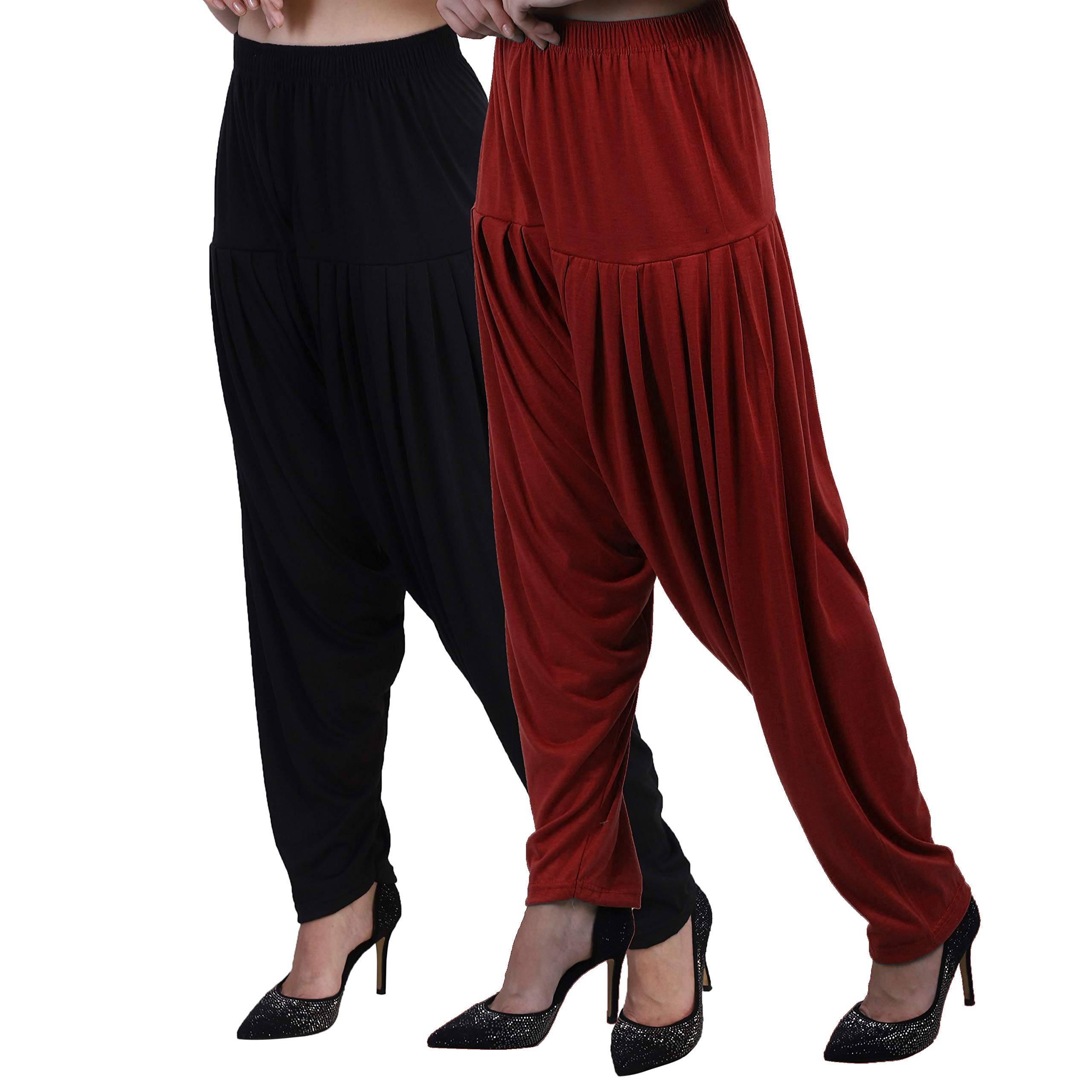 casuals Women’s Viscose Patiala Pants Stylish Bottom Wear for Every Occasion Combo 2-picture-33