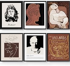 MLITH Picasso Wall Art Prints Set For 8×10 Inch, Modern Abstract Canvas Wall Art, Aesthetic Room Decor Painting, Vintage Canvas Prints For Bedroom, Dorm, Gallery, Exhibition(Unframed)