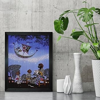 Amazon.co.jp: 藤城清治 七夕のふたごの星 5Dダイヤモンドペイン