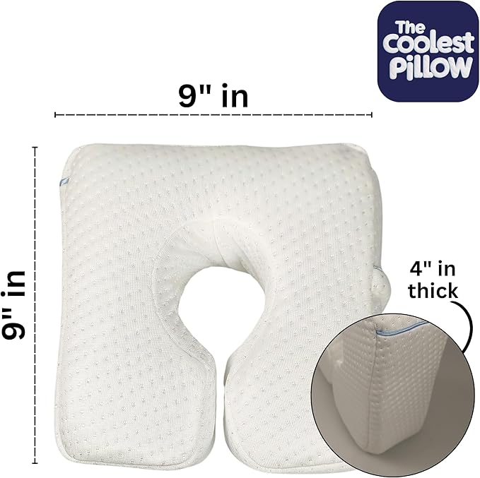 Almohada de Espuma Refrescante Hipoalergénica Blanca miniatura 3