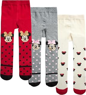 Disney Baby Girls Minnie Mouse Leggings Medias - Medias Pantimedias - Leggings para bebés niñas para recién nacidos/bebés (0-24 meses)