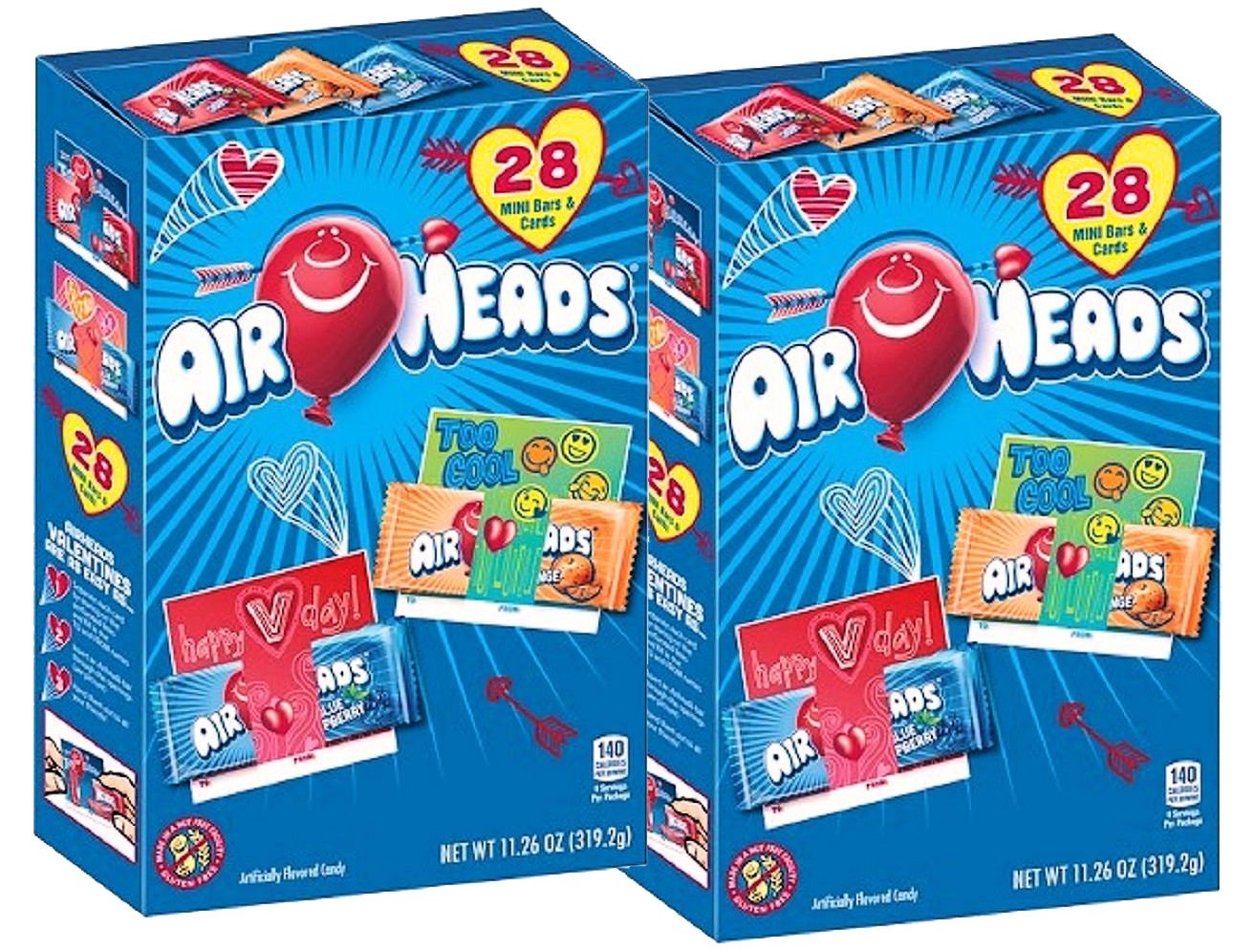 Airheads Air Head Valentines Day Mini Bars with School