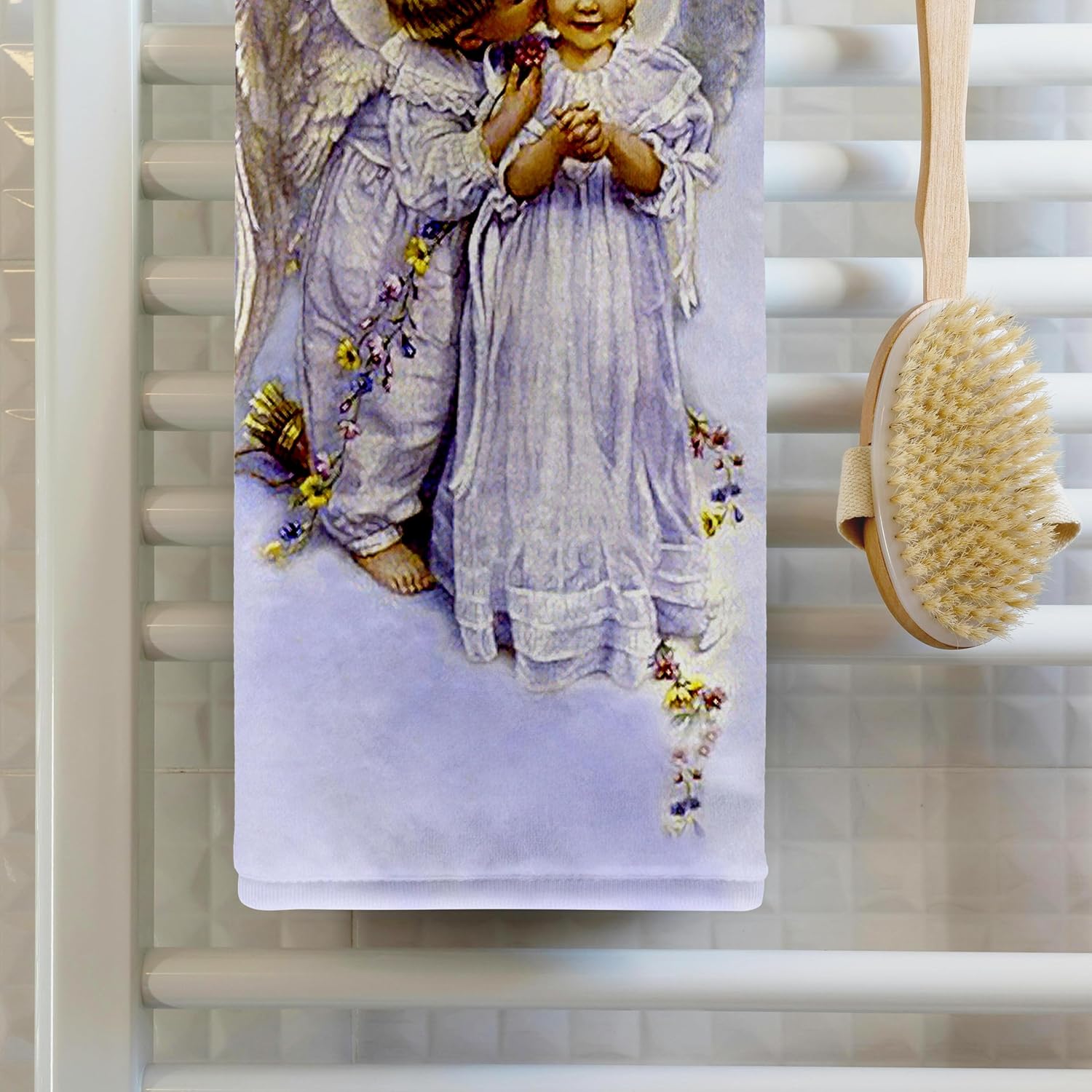 3dRose Angel Kiss 22x30 Bath Hand Pool Towel