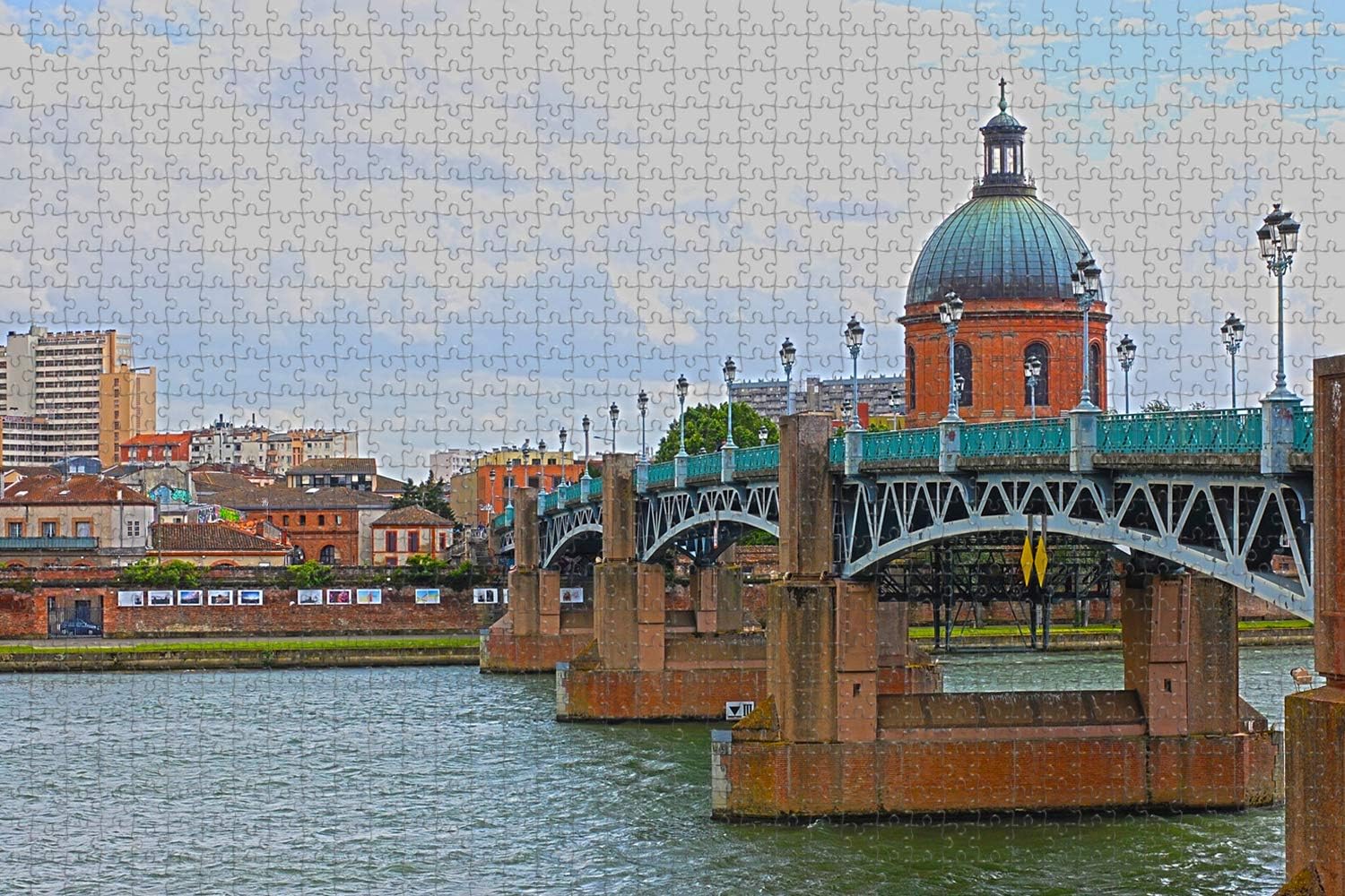 Italy Florence Bridge Architecture Jigsaw Puzzle for Adults 1000 Piece Wooden Travel Gift Souvenir