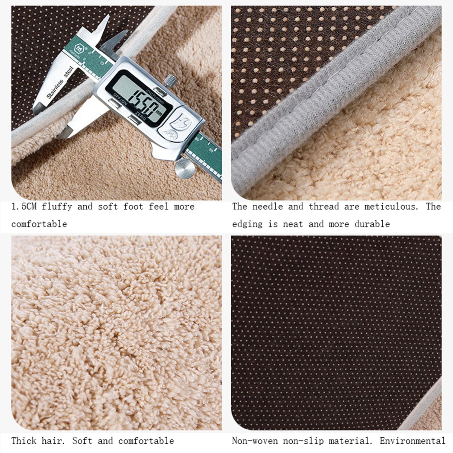 Morbido Bath Mat Tappeto Semplice Tappeto da Bagno Acqua Assorbente Antiscivolo tappetini da Bagno Morbido Microfibra Tessuto Mat Tappeto in Microfibra all'Ingresso Casa,3,60X90CM