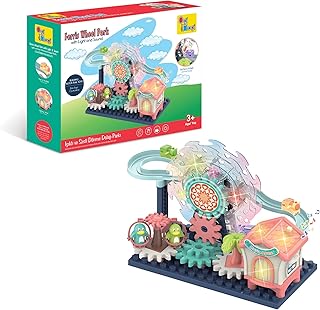 Ogi Mogi Toys Işıklı ve Sesli Dönme Dolaplı Penguenli Lunapark Oyun Seti