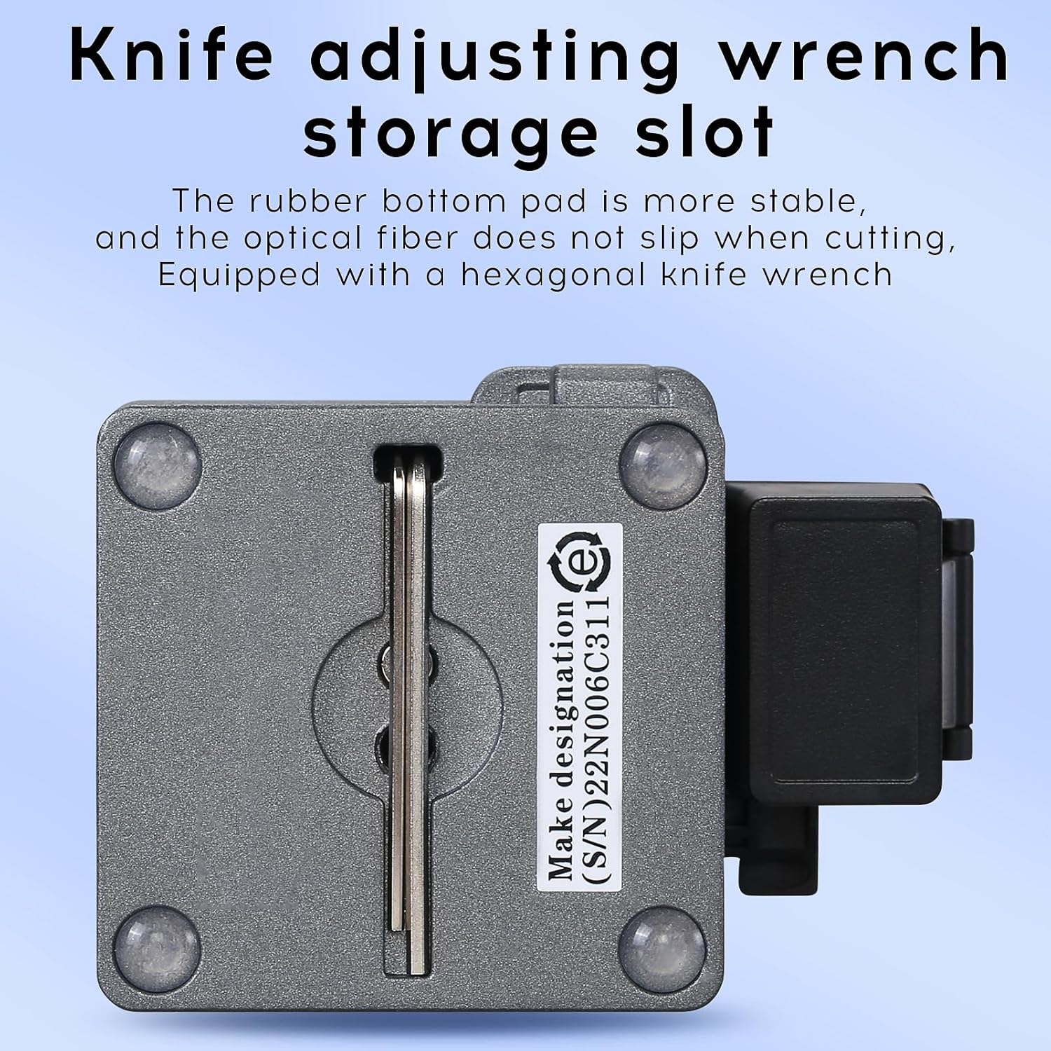 X5 grey Optical Fiber Cleaver High precision stripping tool Fiber optic cable cutter 16 cutting points 48000 times Hot melt Cold joining Fiber cutting knife with 1pcs spare blade