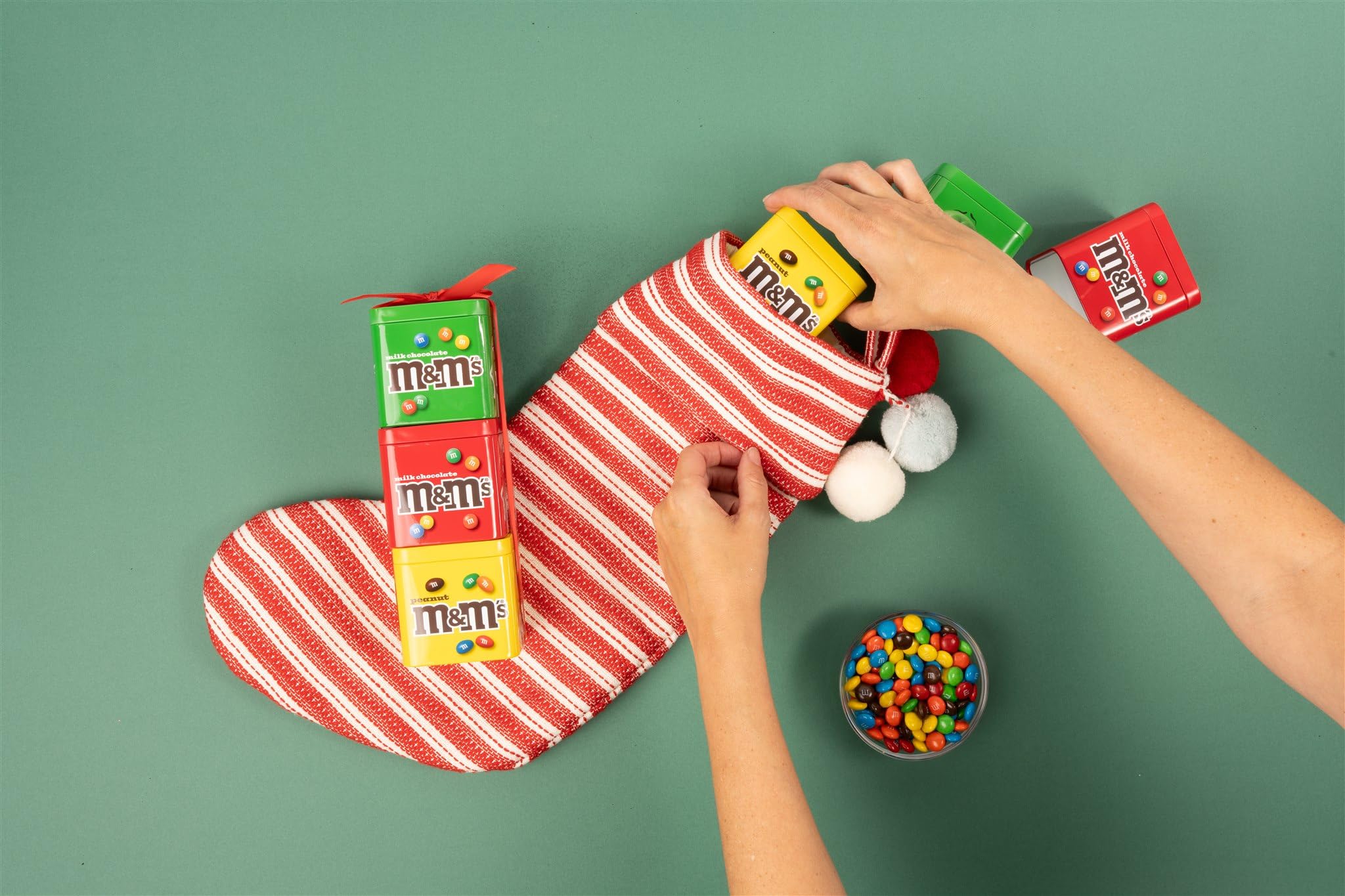 Amazon.com : Frankford M&M's Stacked Tin Holiday Gift Set with