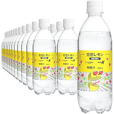 【強強炭酸水 x 濃厚レモンフレーバー】 恋恋レモン 450ml x 24本 by Amazon TANSAN X
