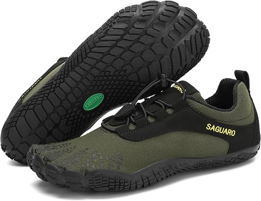 SAGUARO Barefoot Shoes for Men Wide Toe Box Zero Drop Minimalist Shoes Trail Runner Sneakers