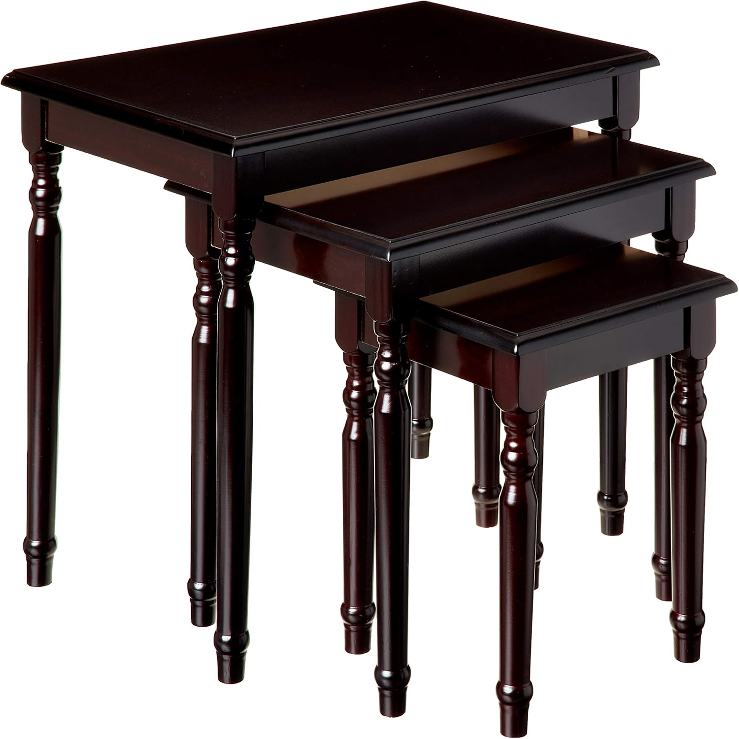 Amazon.com: Frenchi Furniture 3 Piece Nesting Table Set : Home & Kitchen