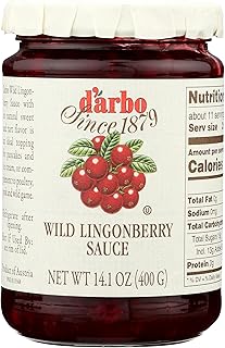 D'arbo Wild Lingonberry Sauce, All Natural, Kosher, 14 Ounces (Pack Of 6)