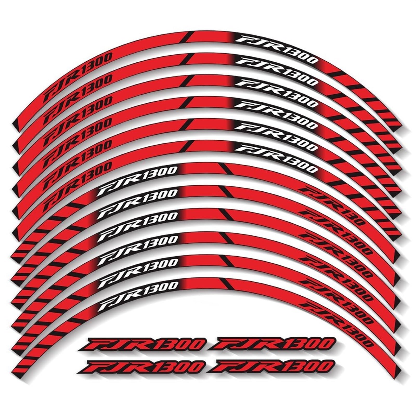 Motorcycle Wheels Tape Motorbike Decals Rim Strips for Yamaha FJR1300 Fjr 1300(Color1)