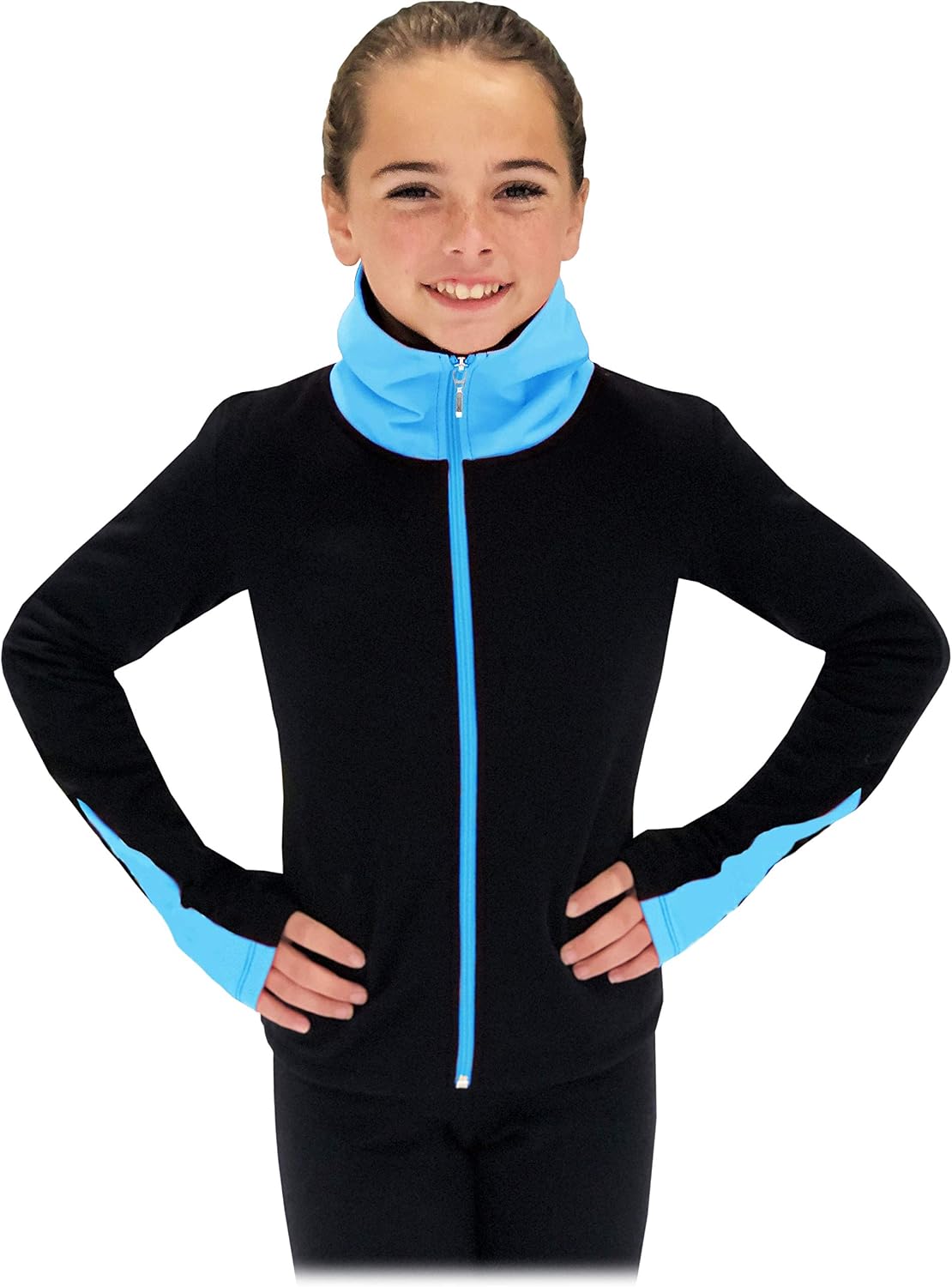 ChloeNoel JS883P Contract Elite Polartec Spiral Fleece Figure Skating Jacket