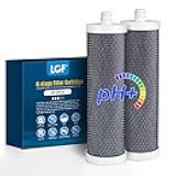 LCF Replacement Filter, Compatible with LCF-CF-01-ALK, Waterdrop Filter Replacement for WD-CTF-04 System, Replaces WD-CFF-02, 6+1-Stage, 𝐒ilver 𝐈ons Enhanced, 16,000 Gallons, 2-Pack