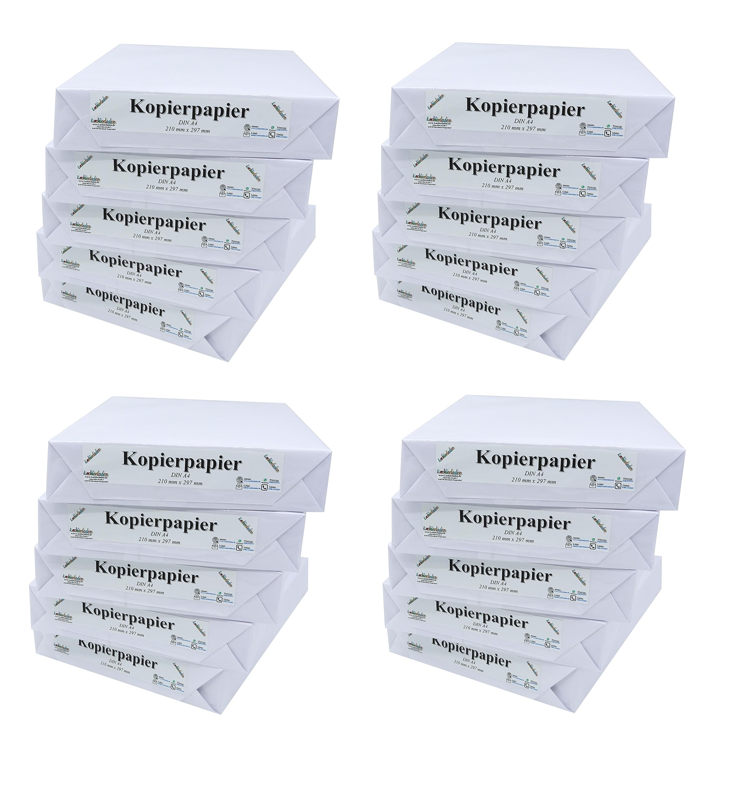 10.000 fogli di carta per fotocopie, formato A4 standard