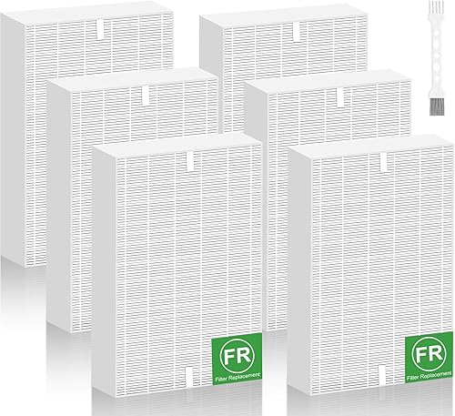 Honeywell - Juego de 6 filtros de repuesto para purificadores de aire Honeywell HPA300 HPA200 HPA100 - Compatible con HPA300 HPA090 HPA250 Series -