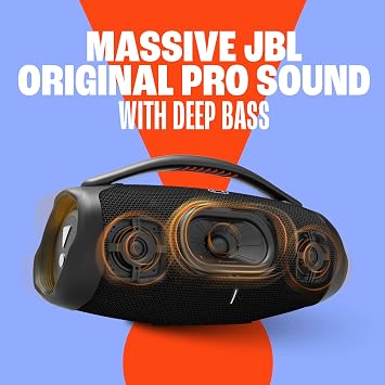 JBL Boombox 3 Wi-Fi - Powerful Wi-Fi and Bluetooth Portable Speaker - Black