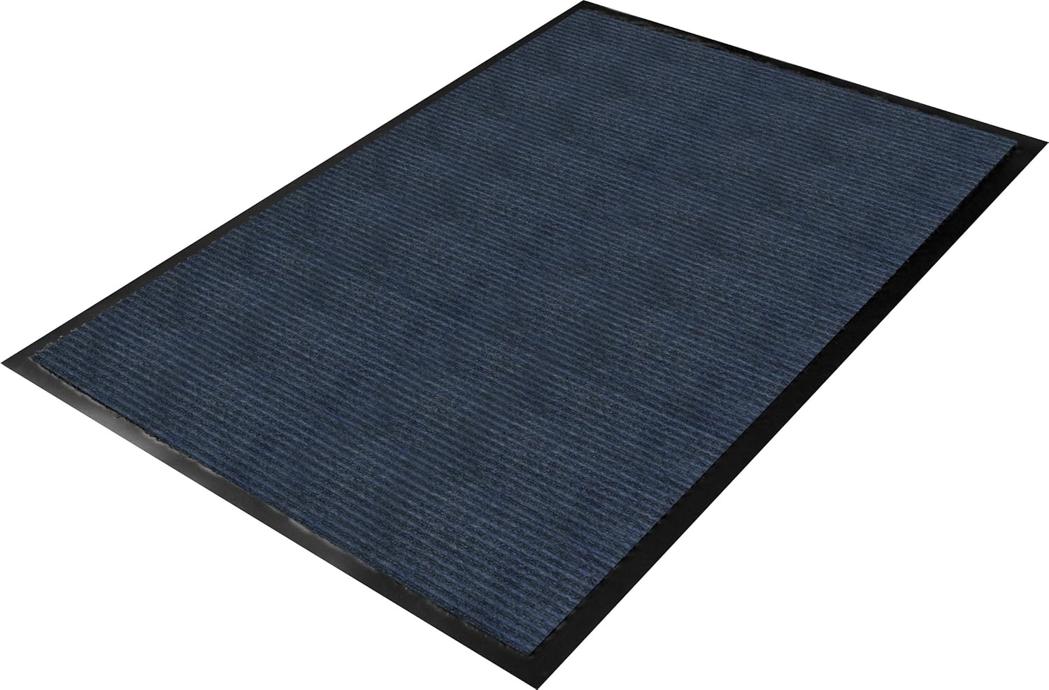 TOP оƒƒERS Guardian Golden Series Dual-Rib Indoor Wiper Floor Mat, Vinyl/Polypropylene, 3'x6', Blue