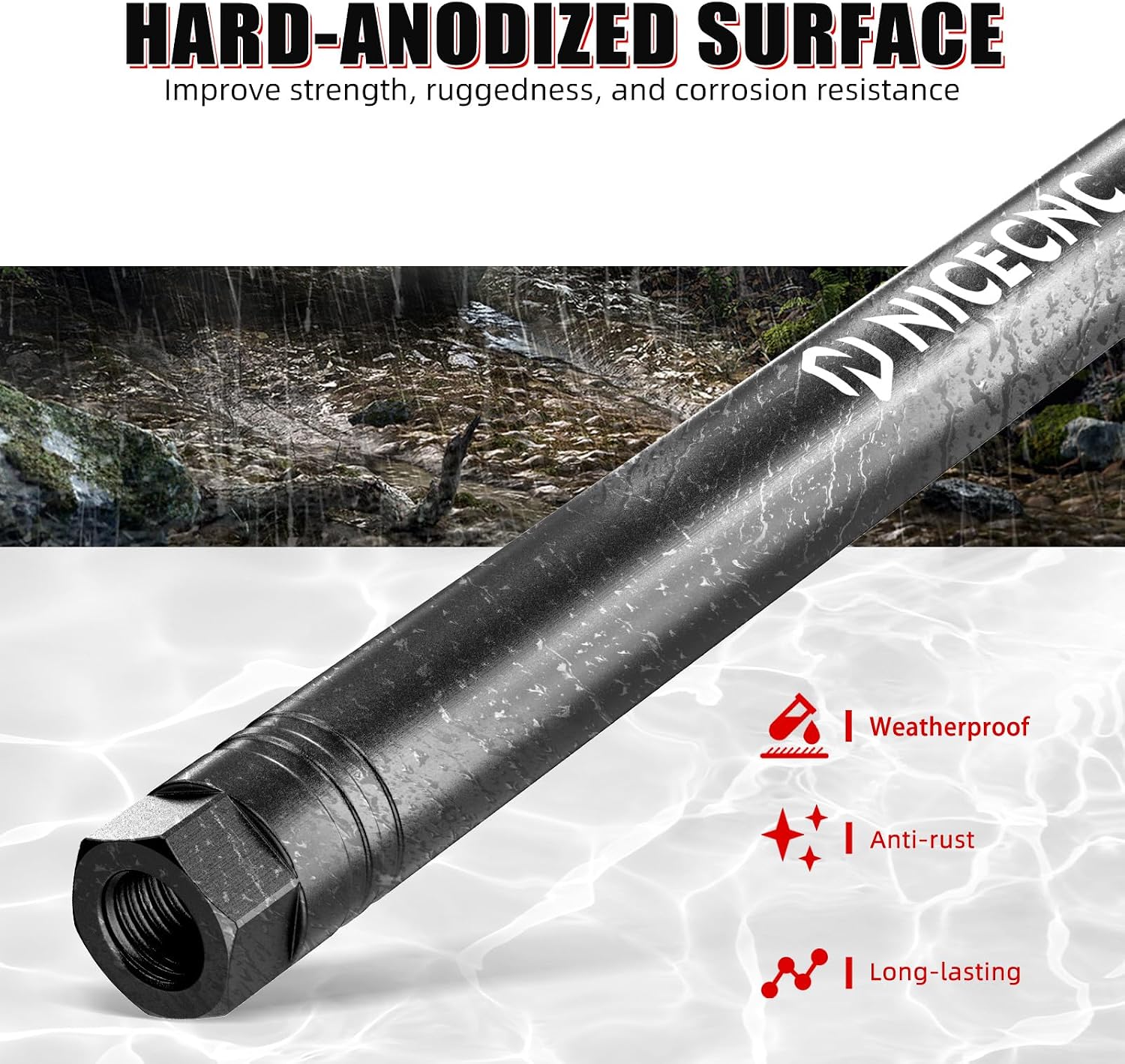 NICECNC Black Tie Rod with Ball Joints