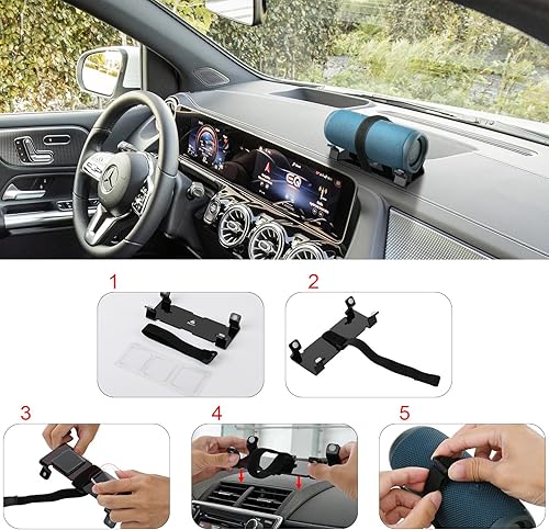 Miniatura 5 de TXEsign Soporte de altavoz portátil compatible con JBL Flip 6Flip 5Flip 4Bushnell Wingman Golf Speaker, soporte adhesivo acrílico para altavoz de