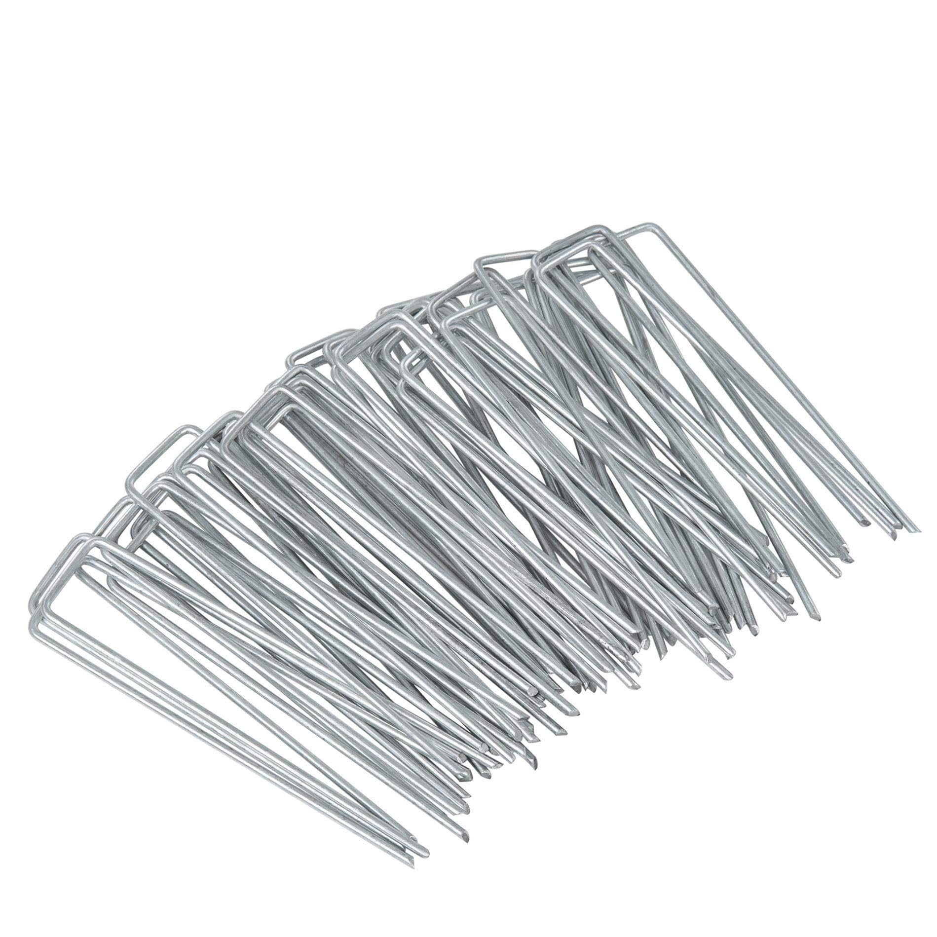 ESTEXO Erdanker 140 x 30 mm, Ø 3 mm – Bodenanker für Garten, Zelt, Zaun, Camping; 100 Stück