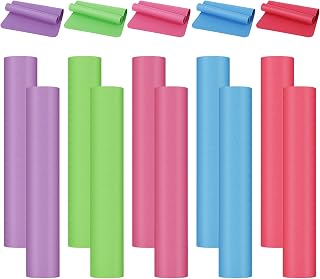 LEIFIDE 10 Pack Yoga Mats Bulk, 68x24x4mm Thick Non-Slip EVA Exercise Mats for Kids Adults, Pilates Gym Outdoor Workouts Multicolor