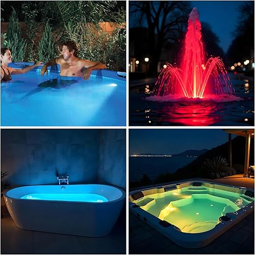 Miniatura 2 de GAME 21308-BB Tienda - Lámpara de pared para piscina (3 pulgadas, con control remoto), 3 pulgadas, color blanco