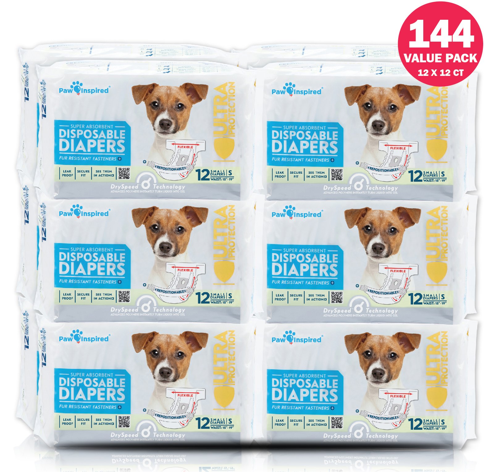 Buy Paw Inspired Disposable Dog Diapers Female Dog Diapers Ultra