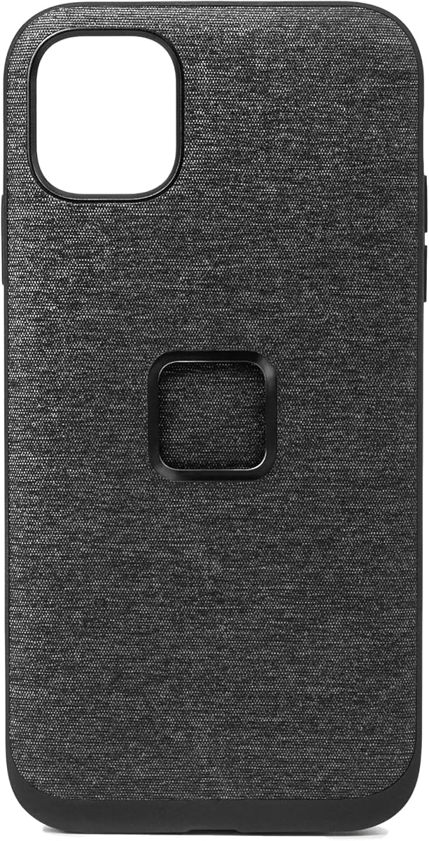 Mobile Everyday Fabric Phone Case for iPhone 11 Pro, Charcoal, Slim Profile, Drop Protection, Weatherproof Fabric Shell, SlimLink Connects to Peak Design Mobile Mounts & Gear