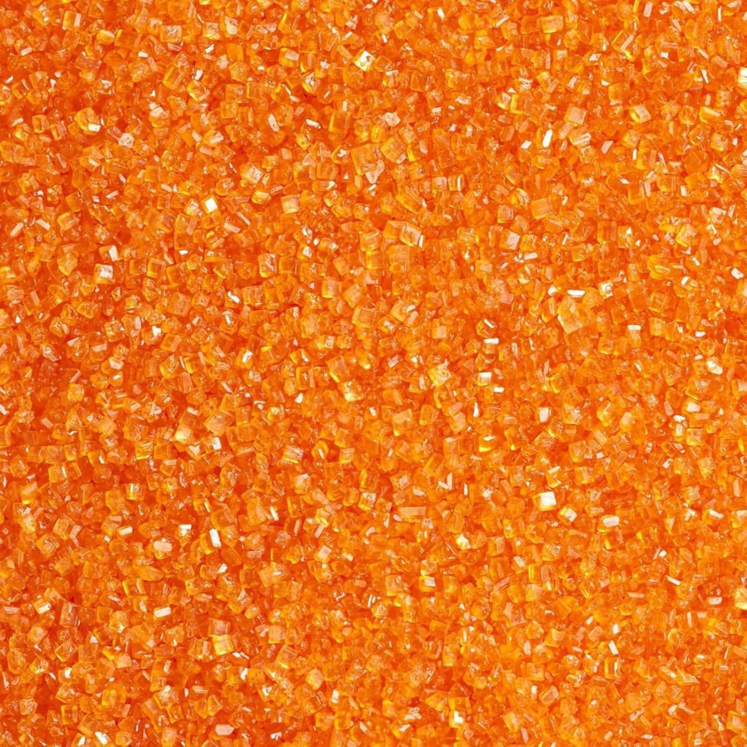 Orange Sanding Sugar Sprinkles, 4.6 oz Edible Sparkling Sugar Crystals for Baking Topping, Cupcakes, Cookies, Ice Cream & Cake Decorating, Wedding Party Halloween Thanksgiving Supplies - Image 2